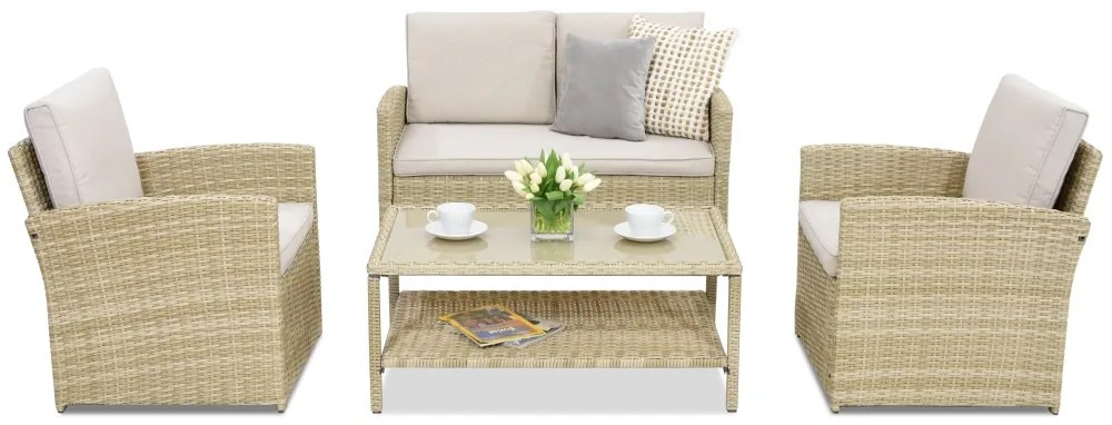 Monaco Coffee 4 Garden Point tuinmeubelen beige