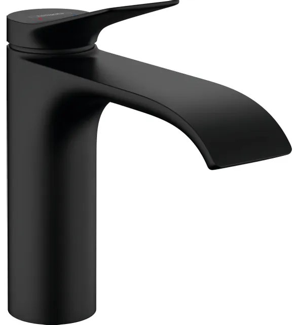 Hansgrohe Vivenis ééngreeps wastafelmengkraan ééngreeps wastafelmengkraan 110 zonder afvoer zwart mat 75022670