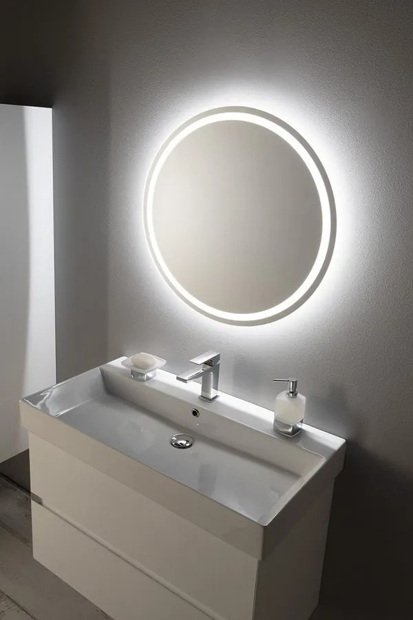 Sapho Nyx ronde spiegel met verlichting 80cm