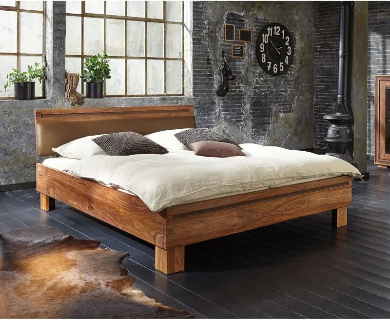 Massief houten bed Khan, Wolf-Moebel