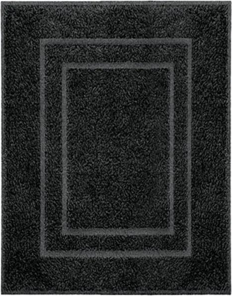 Plaza badmat b60xd80 cm, zwart