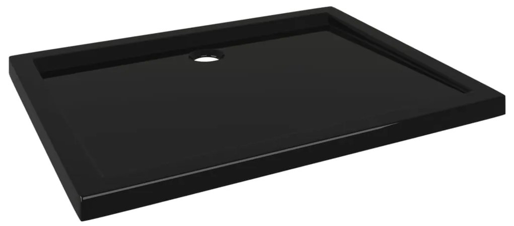 vidaXL Douchebak rechthoekig 80x100 cm ABS zwart