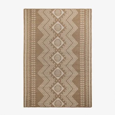 Rechthoekig Tapijt Van Polypropyleen Ariane Beige Amandelroos & 160 X 230 Cm - Sklum