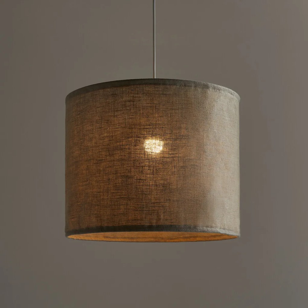 Hanglamp/Lampenkap in gekreukt linnenØ40 cm, Thade