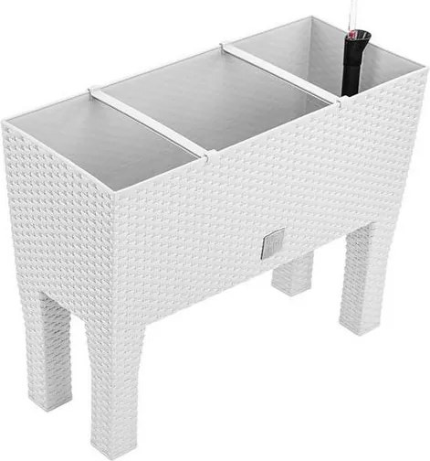 Prosperplast bloempot Rato Case High - Wit - 60 x 25 x 46cm