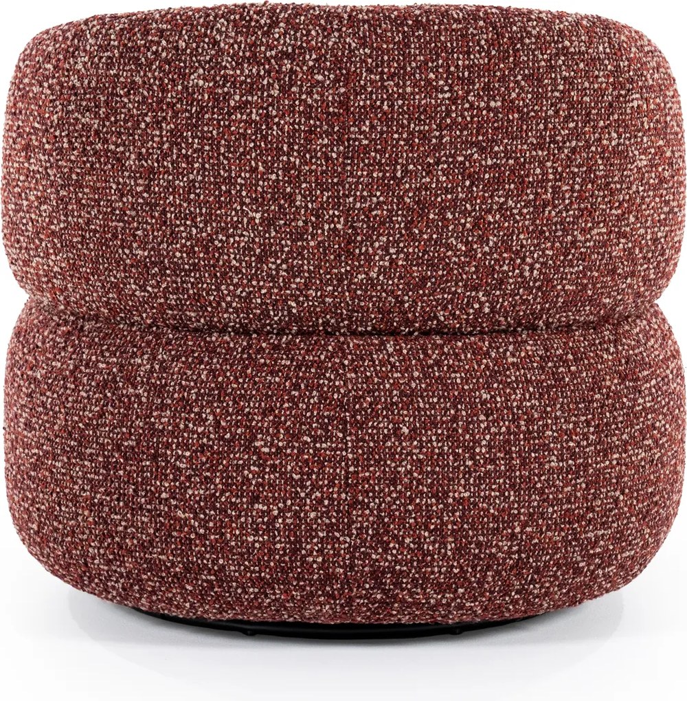 Ronde Fauteuil Draaibaar Rood
