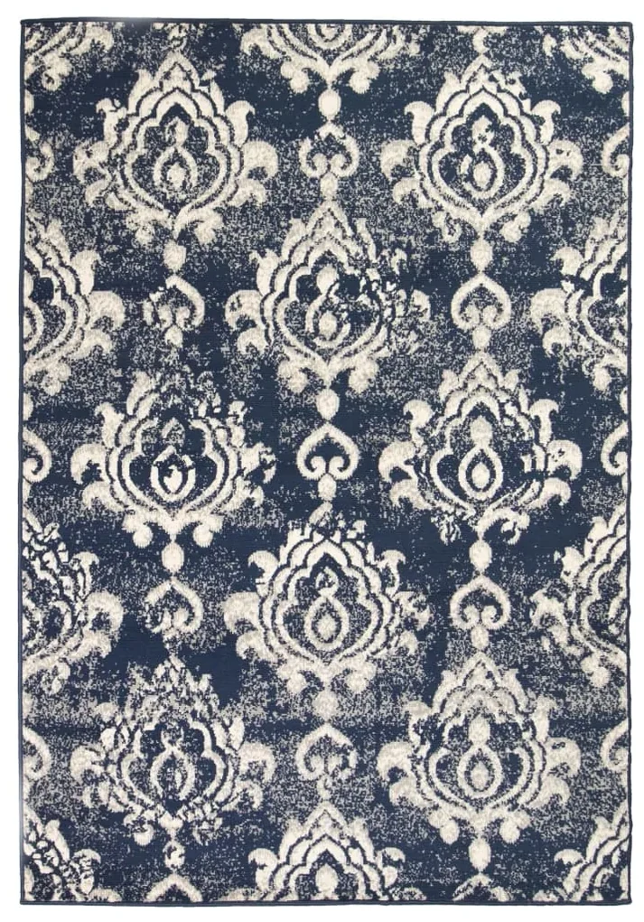 vidaXL Vloerkleed modern paisley ontwerp 120x170 cm beige/blauw