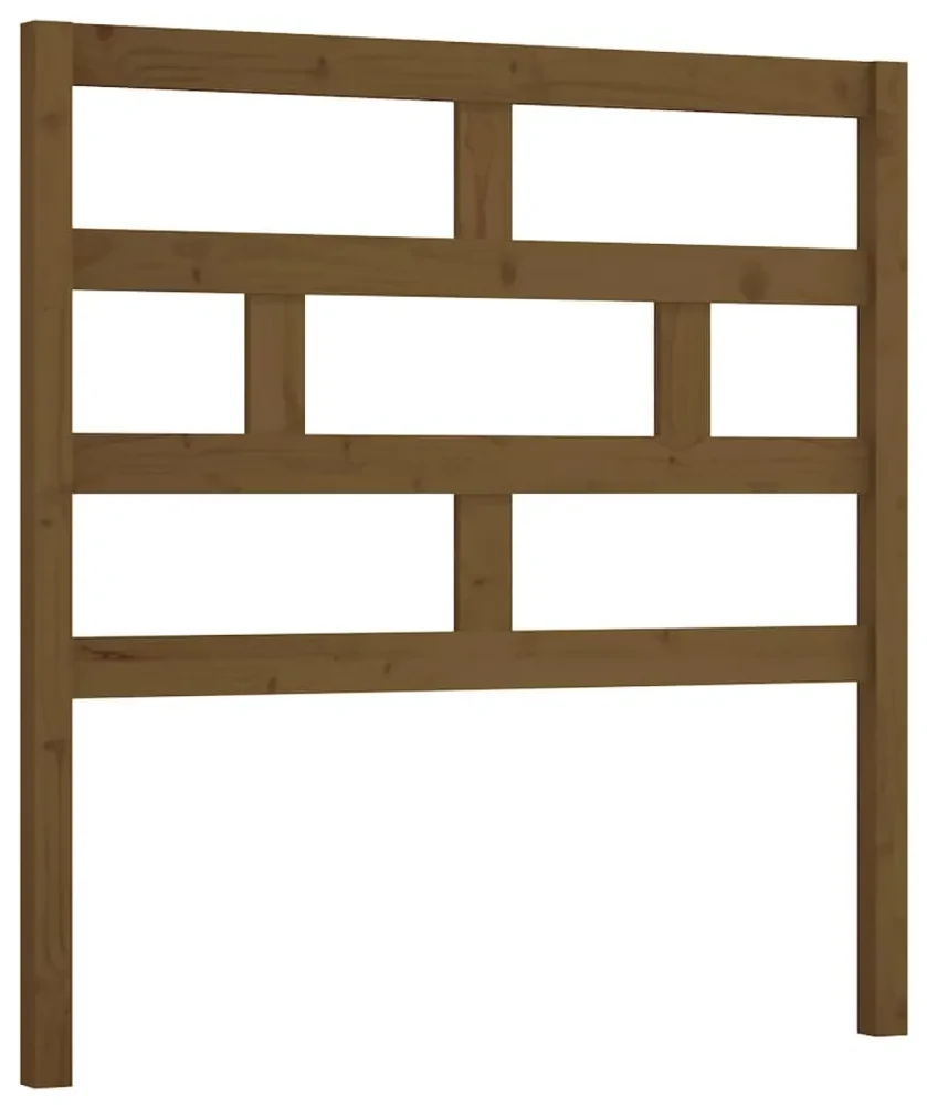 vidaXL Hoofdbord 96x4x100 cm massief grenenhout honingbruin