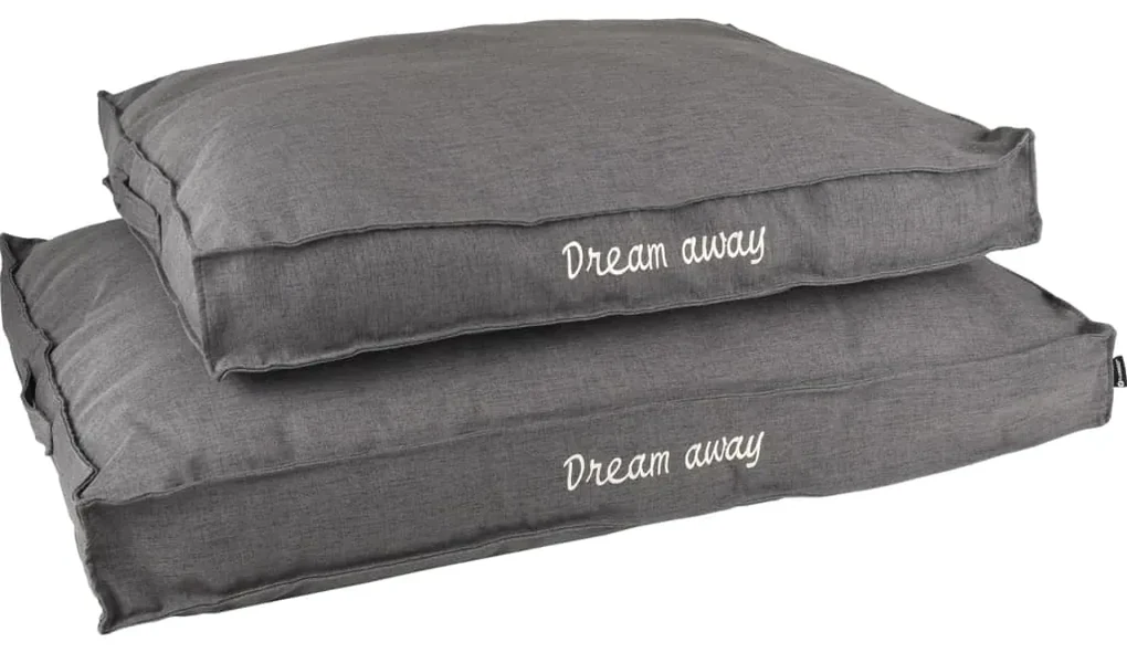 FLAMINGO Hondenkussen met rits Dream Away 100x70 cm grijs