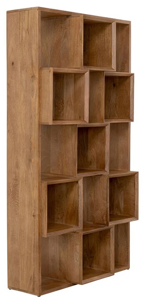 Kare Design Cubes Balance Vakkenkast Massief Mango Hout - 102.5x35x192cm.