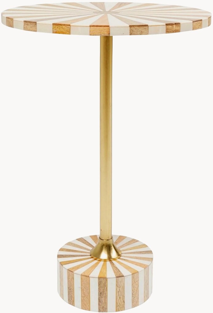 Ronde bijzettafel Domero, handgemaakt