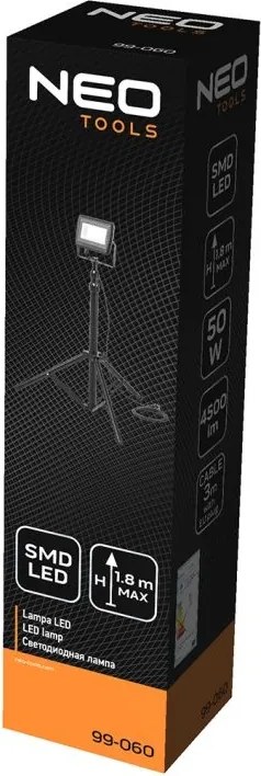NEO Bouwlamp 50 watt LED op statief
