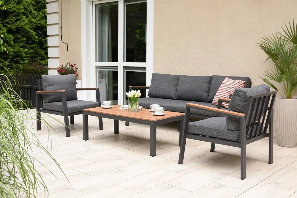 Tuinmeubelen set Zakintos Wood Coffee 5 Garden Point