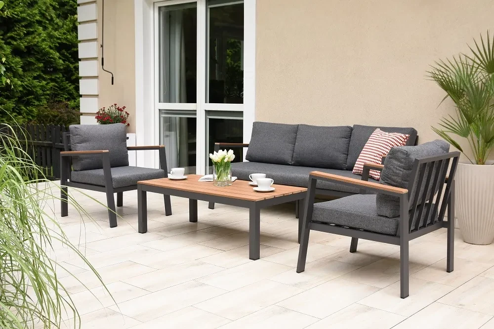 Zakintos Coffee 5 antraciet Garden Point tuinset