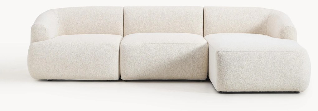 Modulaire bouclé hoekbank Sofia (3-zits)