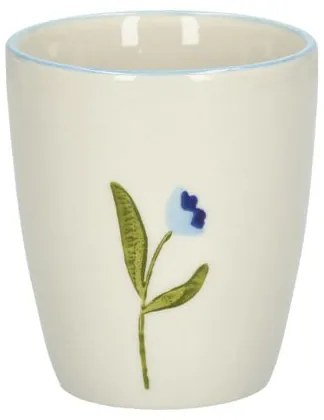 Beker, steengoed, blauwe tulp, Ø 7,5 cm