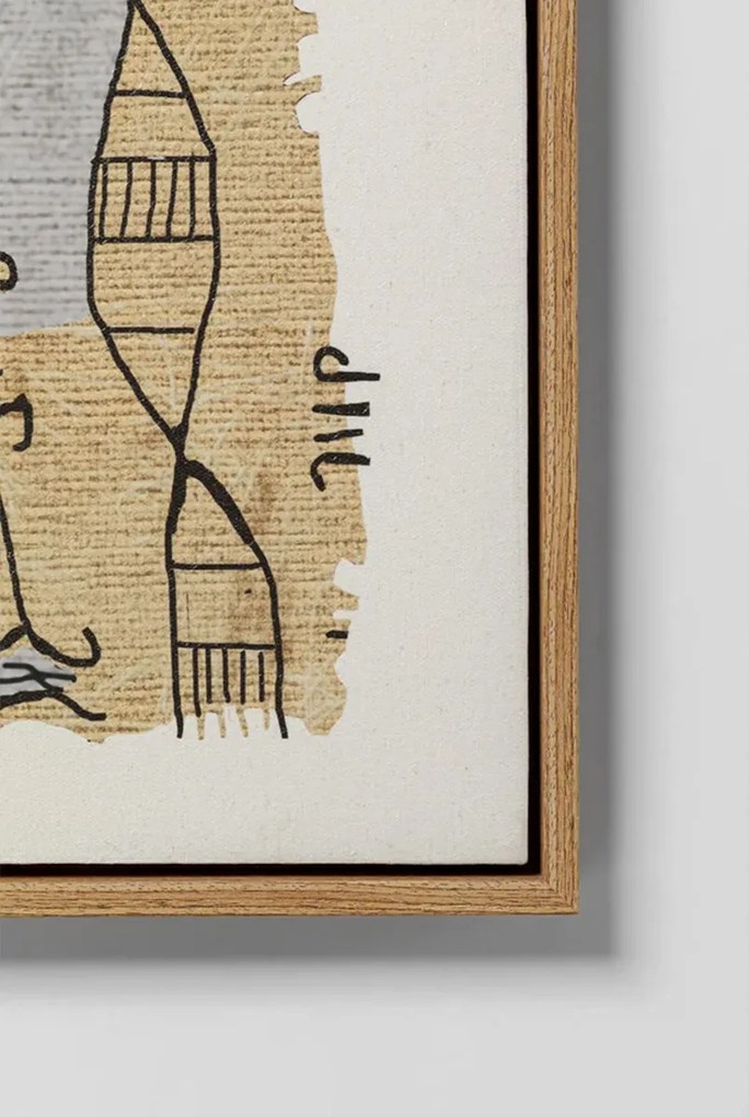 Kare Design Native Spirals Schilderij Beige 50x150 Cm