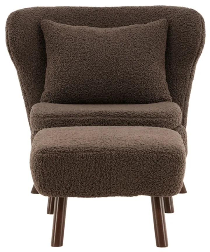 Teddy Fauteuil Met Voetenbank