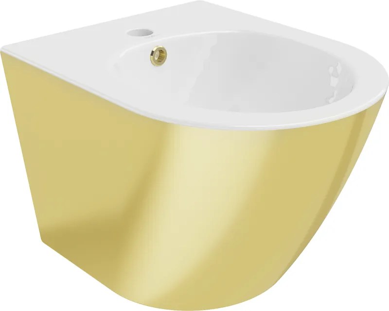 Mexen Lena hangend bidet, wit/goud - 35224806