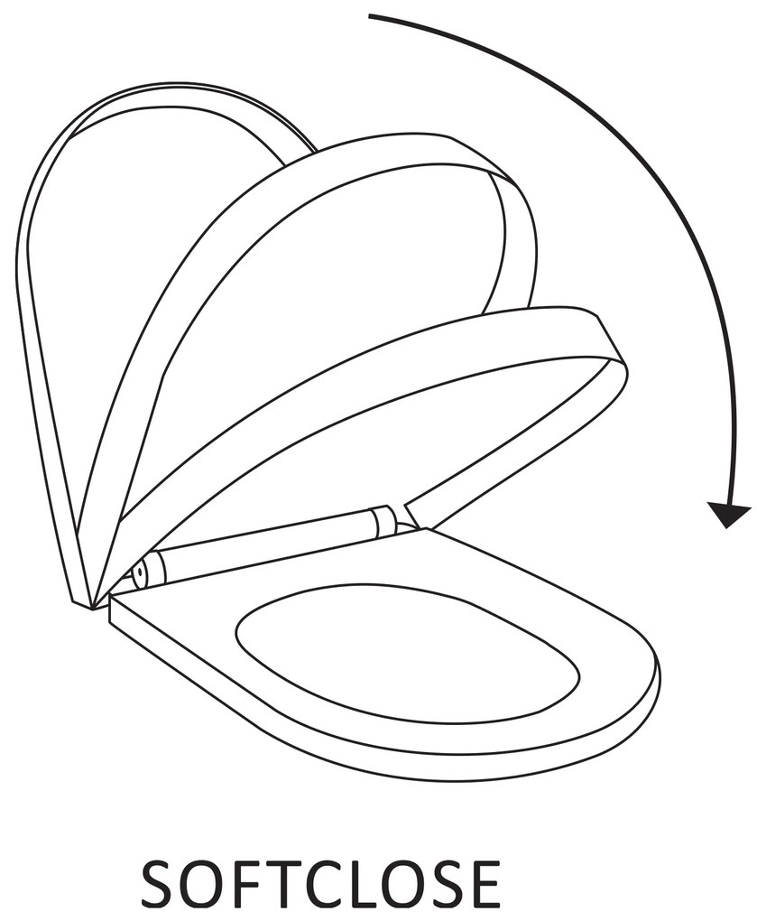 Differnz toiletzitting softclose wit