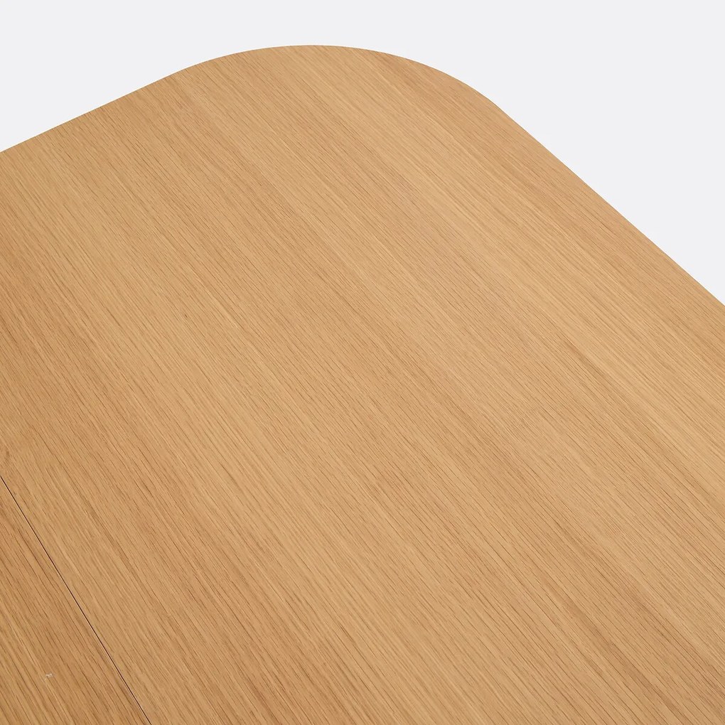 Eiken uittrekbare tafel 4 tot 12 couverts Tomas