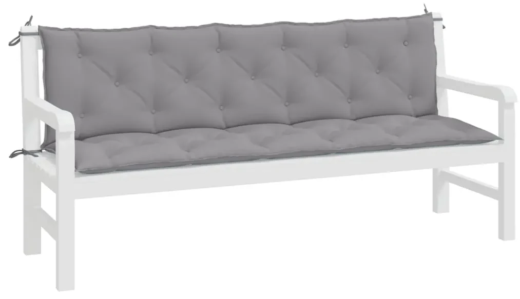 vidaXL Kussen voor schommelstoel 180 cm stof grijs