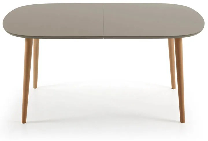 Kave Home Oqui Uitschuifbare Eettafel Bruin 160 Cm