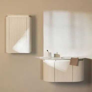 Carsone Houten Badkamermeubelset Wit & Wit & Without Sink & Spiegelloze & Zonder Kraan - Sklum