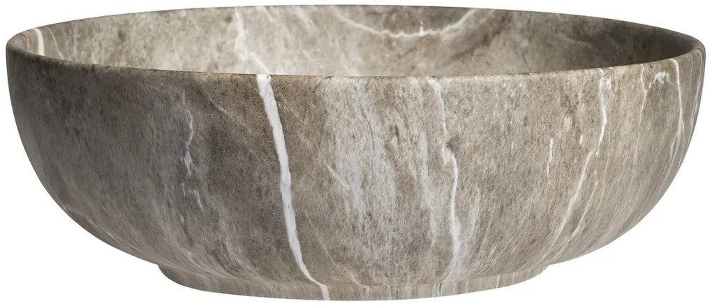 Sapho Rondane keramische waskom 41x41cm bruin marmer