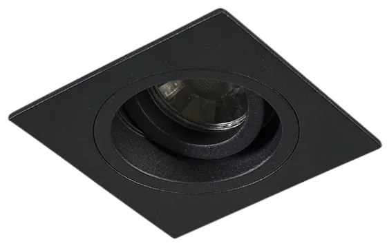 Set van 6 Moderne inbouwspot zwart 9,3 cm draai- en kantelbaar - Chuck