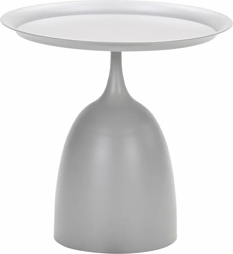 Garden Impressions Fresno loungestoelen taupe - Mati bijzettafel Ø50x48 cm