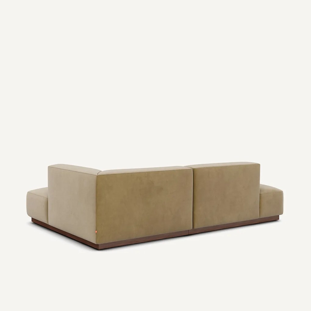 Rechter hoekbank in fluweel, Jacopo