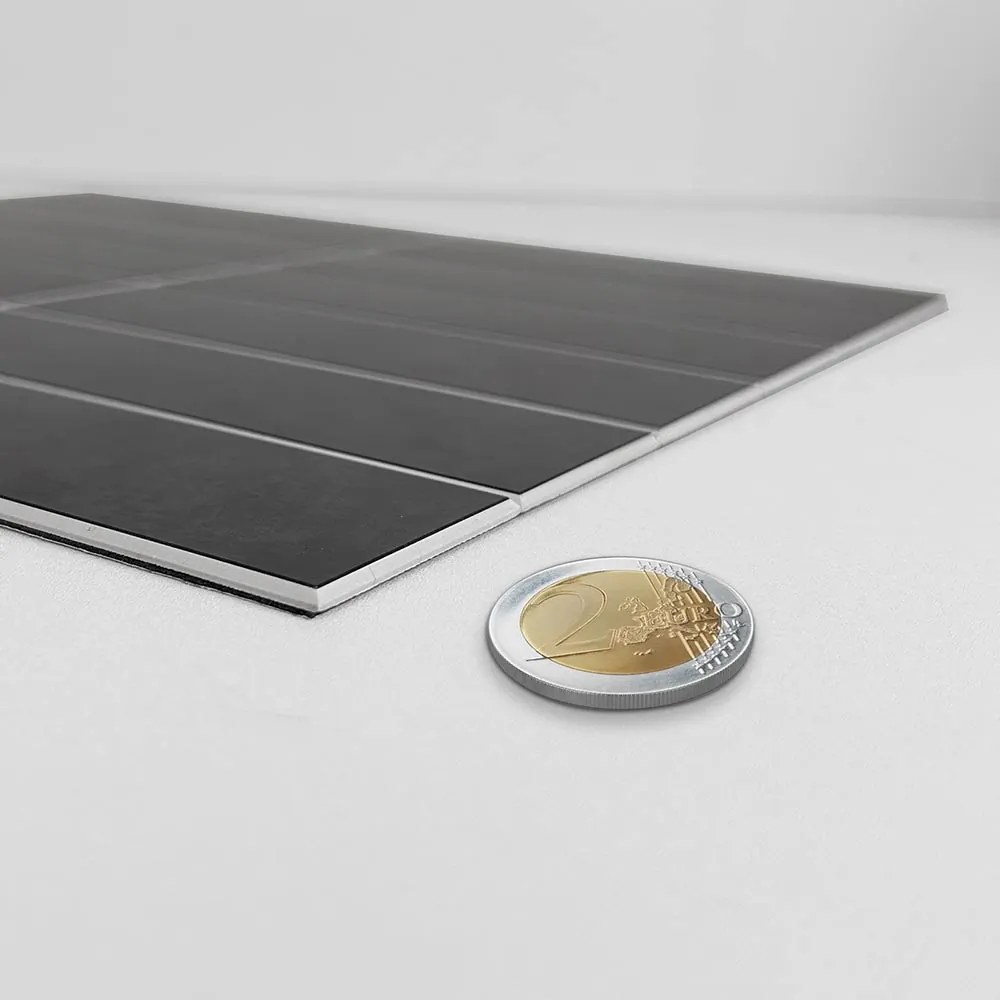 Zelfklevende SPC TEGEL Grijs - 30 cm x 29.6 cm x 0.4 cm | 0.5 kg | Paneli zelfklevende steenstrips