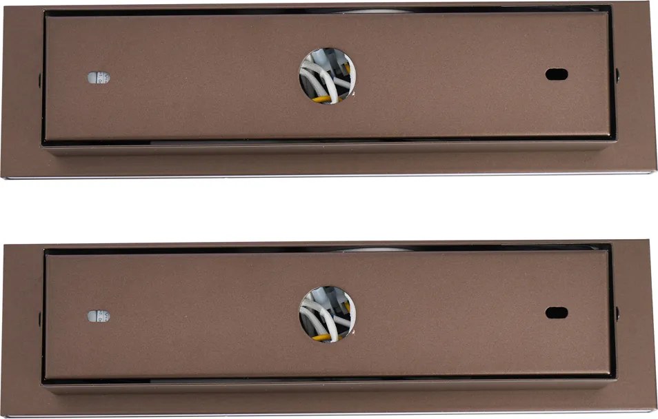 Set van 2 moderne wandlampen donkerbrons verstelbaar met USB-C incl. LED - Modric