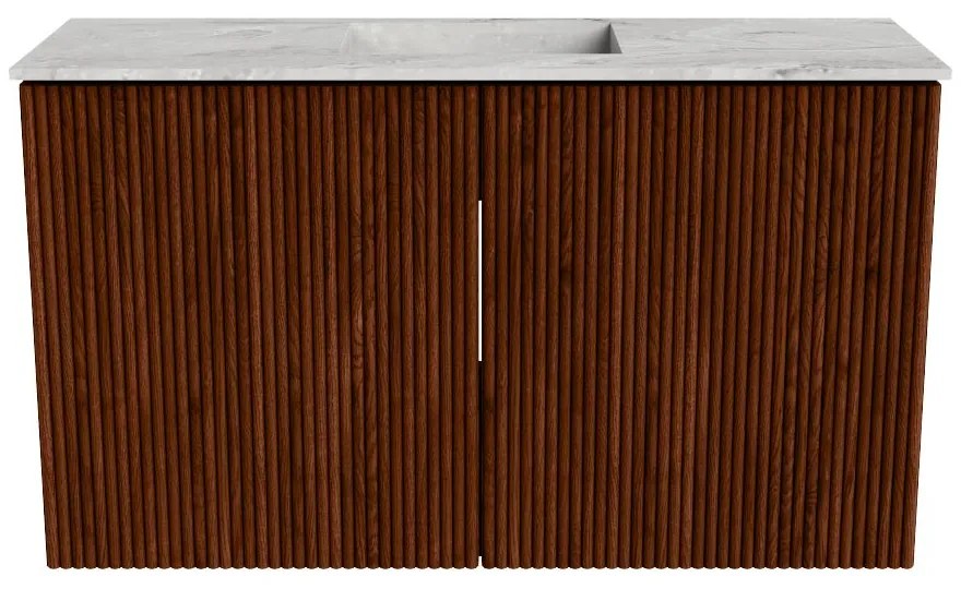 Mondiaz Joya DLux 70cm toiletmeubel ruby met wastafel faye midden zonder kraangat glace