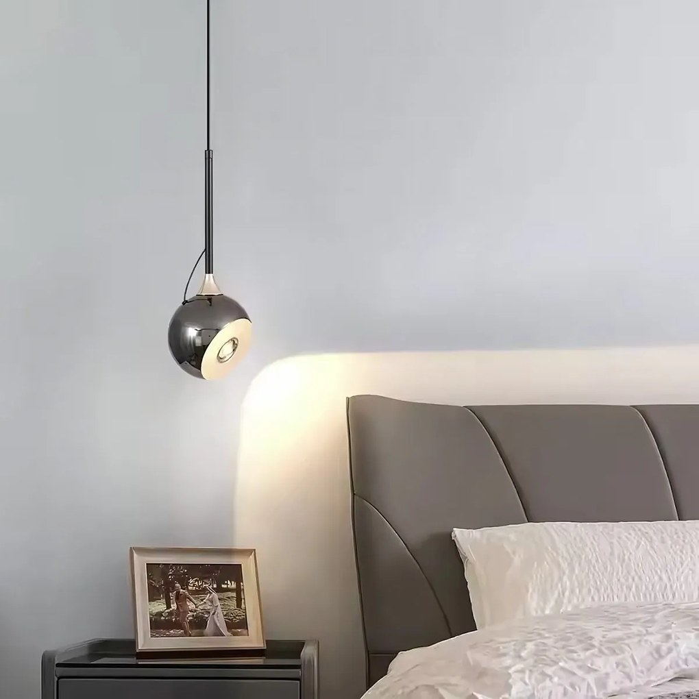 Hanglamp LED G087-1CP BLACK CHROME