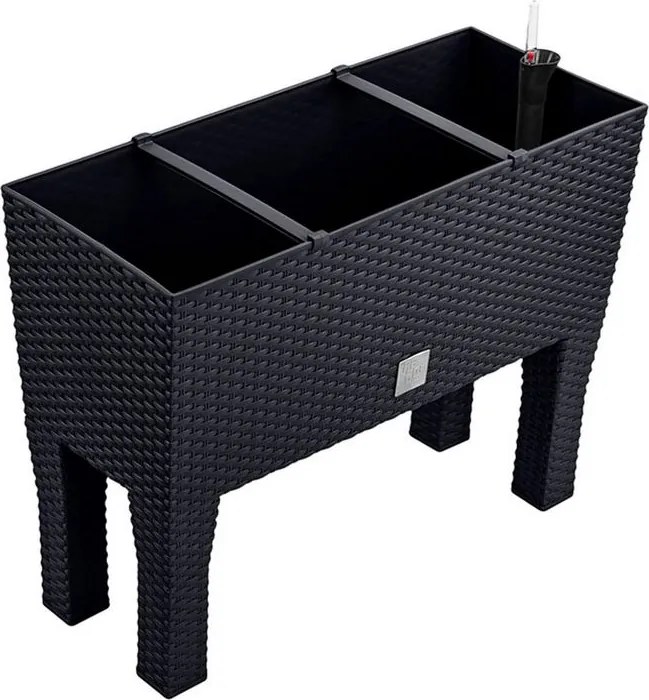 Prosperplast Rato Case High Plantenbak op poten - 80 x 33 x 62 cm - Antraciet