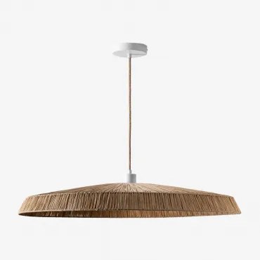 Velcko Hanglamp Van Raffia Natuurlijk - Sklum