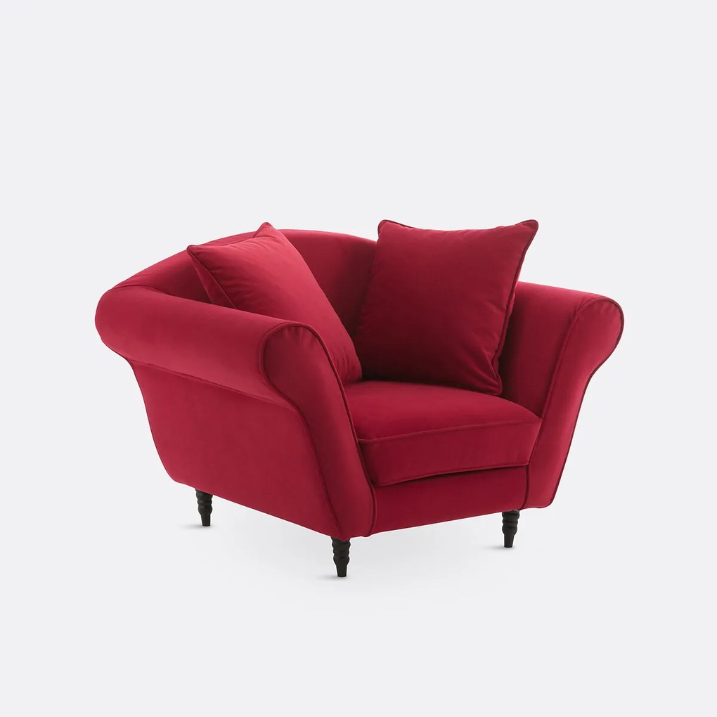 Fauteuil in fluweel, Lipstick