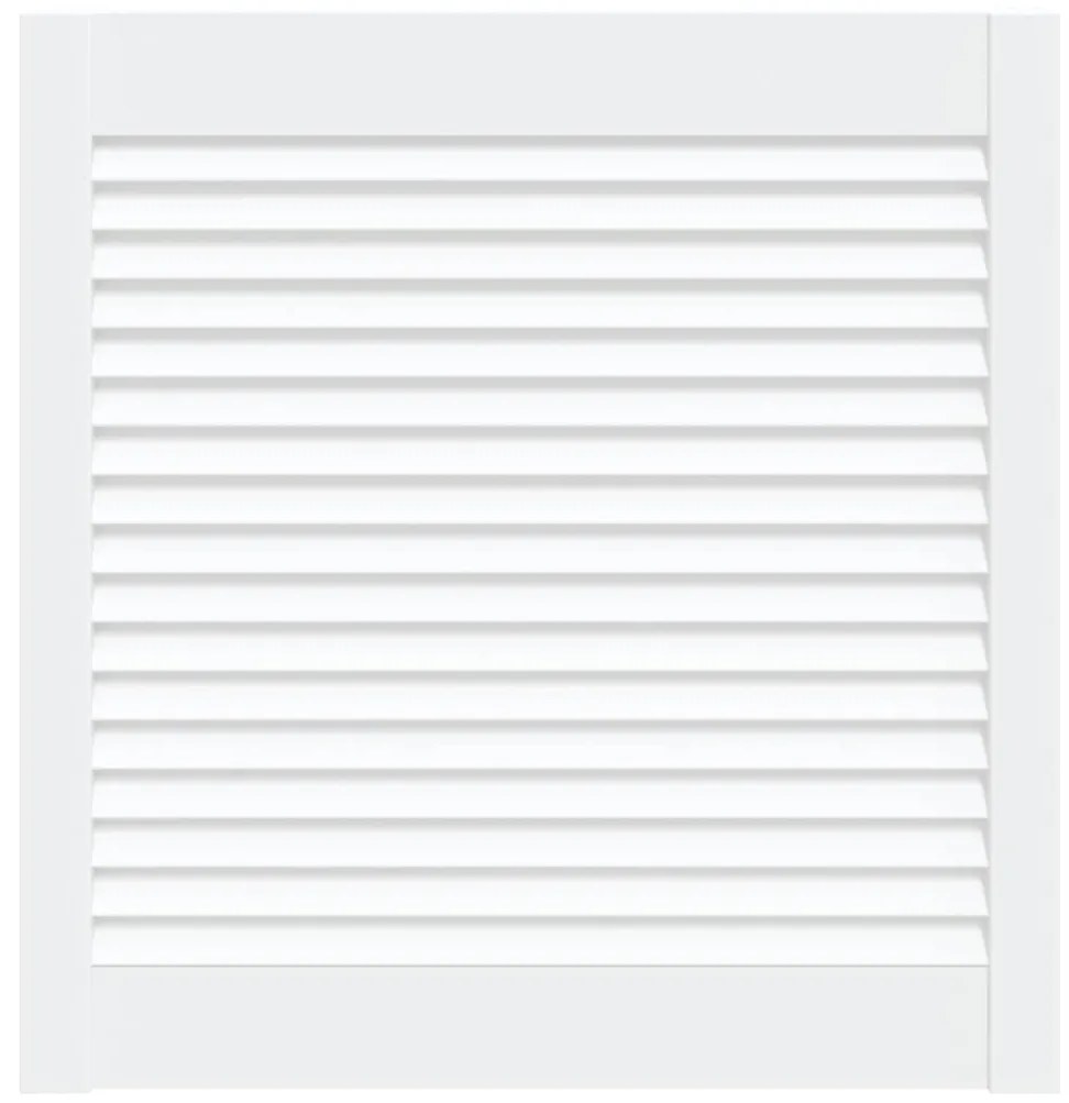 vidaXL Louvredeur 61,5x59,4 cm massief grenenhout wit