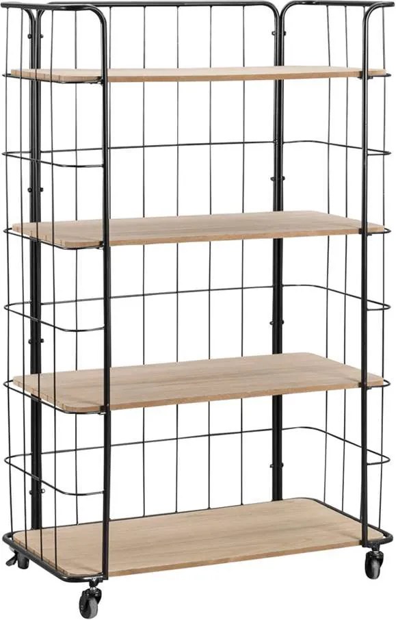 Bakkerskast Olaf breed - zwart/naturel - Leen Bakker