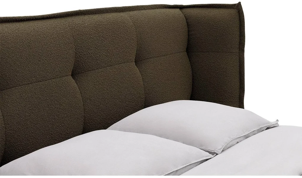 Goossens Gestoffeerd Bedframe Canon, 140 x 200 cm met storage, met 2x lattenbodem