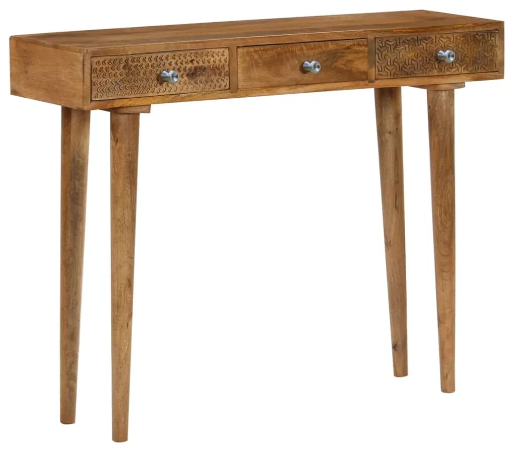 vidaXL Wandtafel 102x30x79 cm massief mangohout
