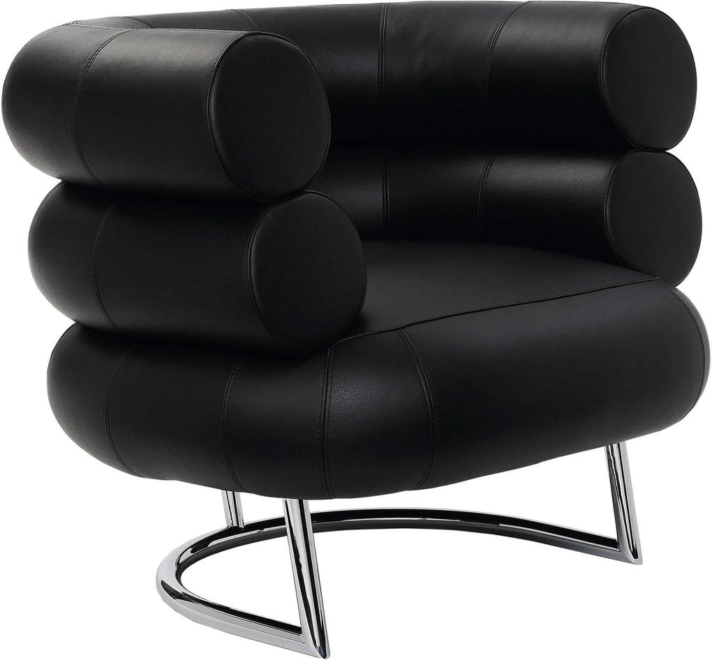 ClassiCon Bibendum fauteuil zwart onderstel chrome