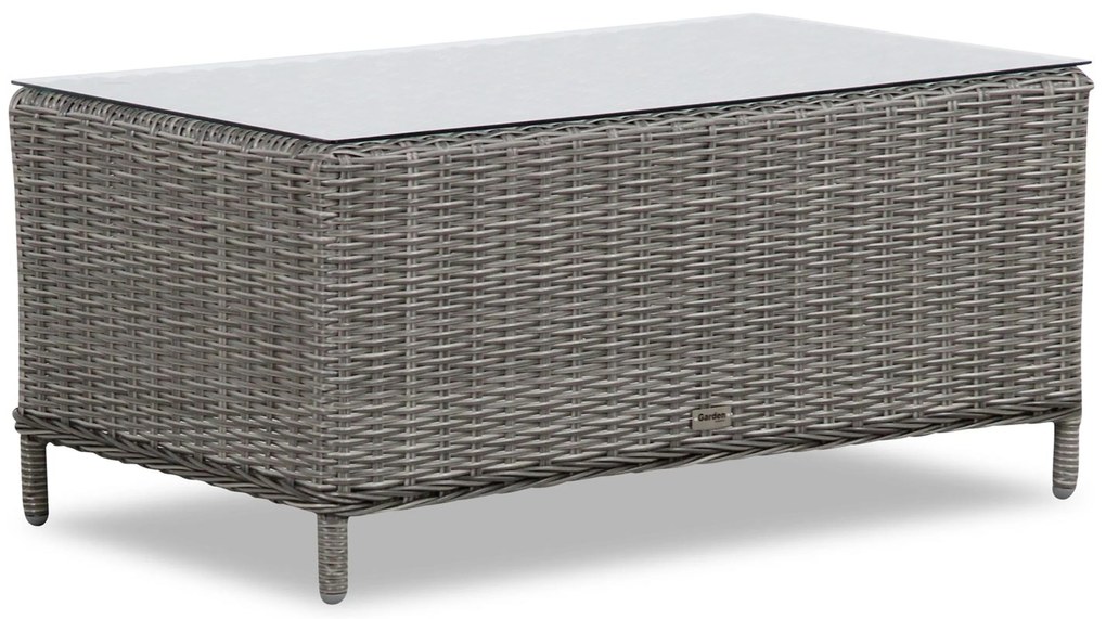 Stoel en Bank Loungeset 4 personen Wicker Grijs Garden Collections New Castle