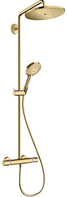 Hansgrohe Croma select Select Regendoucheset - thermostaat - glijstang 28cm - polished gold optic 26890990