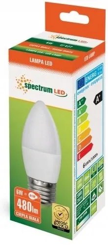 Warme LED lamp E-27 230V 6W 13061