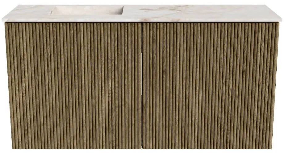 Mondiaz Joya DLux 80cm toiletmeubel dusk met wastafel faye links 1 kraangat frappe