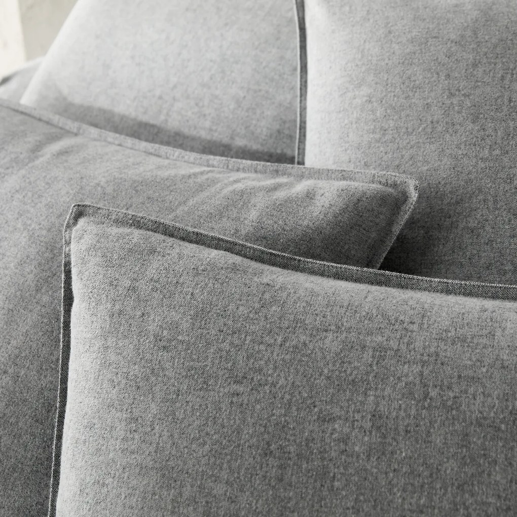 Dekbedovertrek, katoenen chambray flanel, Clara