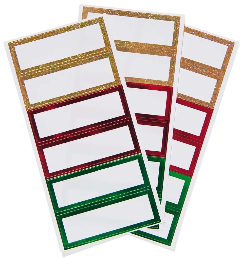 HEMA Naamstickers Kerst 8x3 - 18 Stuks